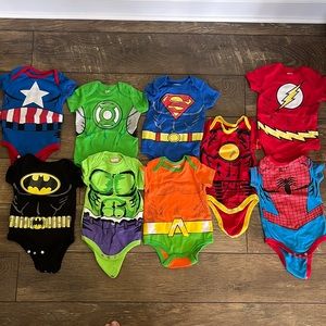 Marvel and Justice League Boy Onesies (10)